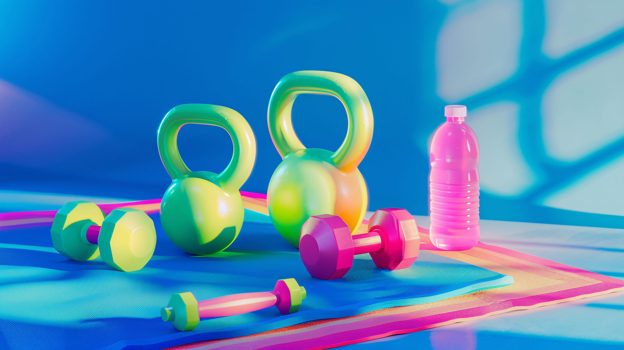 My Favorite Vibes kettlebell fitness still life